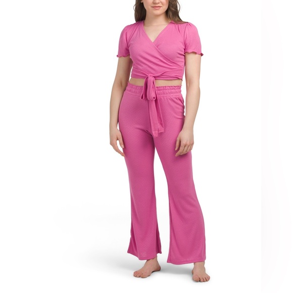 Honeydew Intimates Other - Honeydew Intimates 2 Piece Summer Lovin’ Lounge Set in Rhubarb Pink Size S NWT